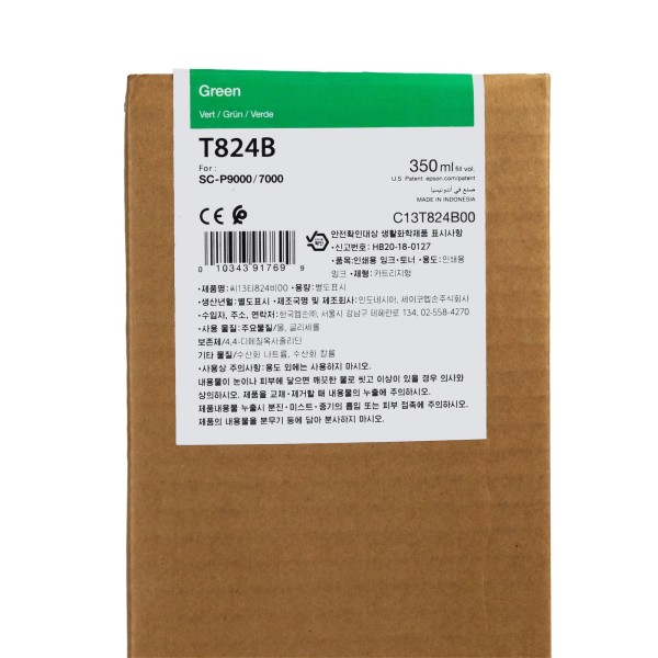 Epson HDX Tinte T824B Green 350ml