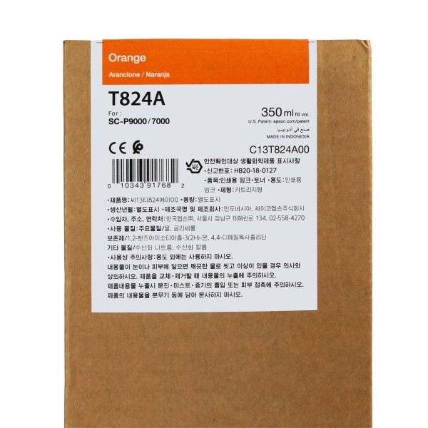 Epson HDX Tinte T824A Orange 350ml